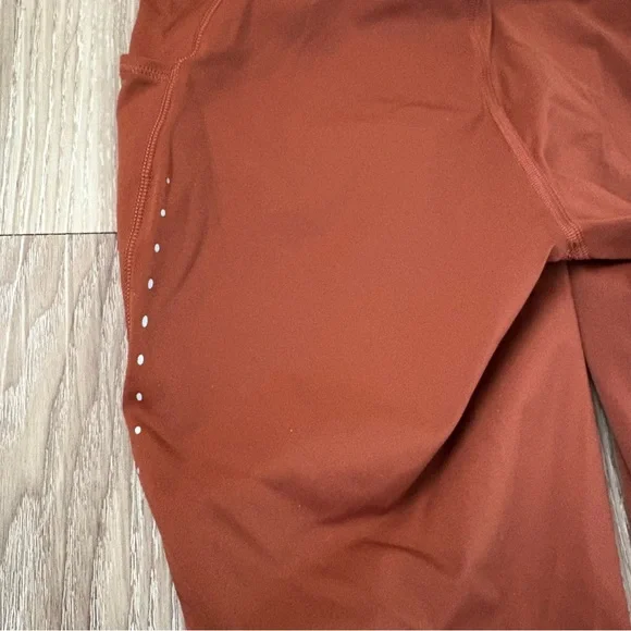 SOLD ***Lululemon Fast and free high rise tight leggings. Color Dark terracotta - Picture 5 of 11